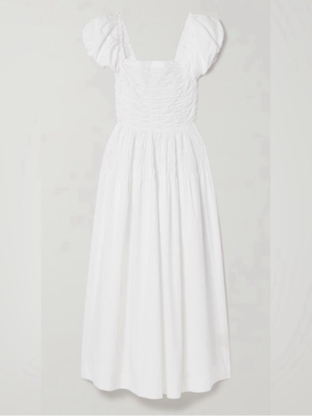 Doen Katherina Shirred Cotton-Voile Midi Dress NWT perfect condition - Picture 3 of 7